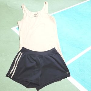 Athletic works women's shorts And tank top combo.